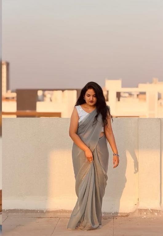 Pastel Stardust Saree