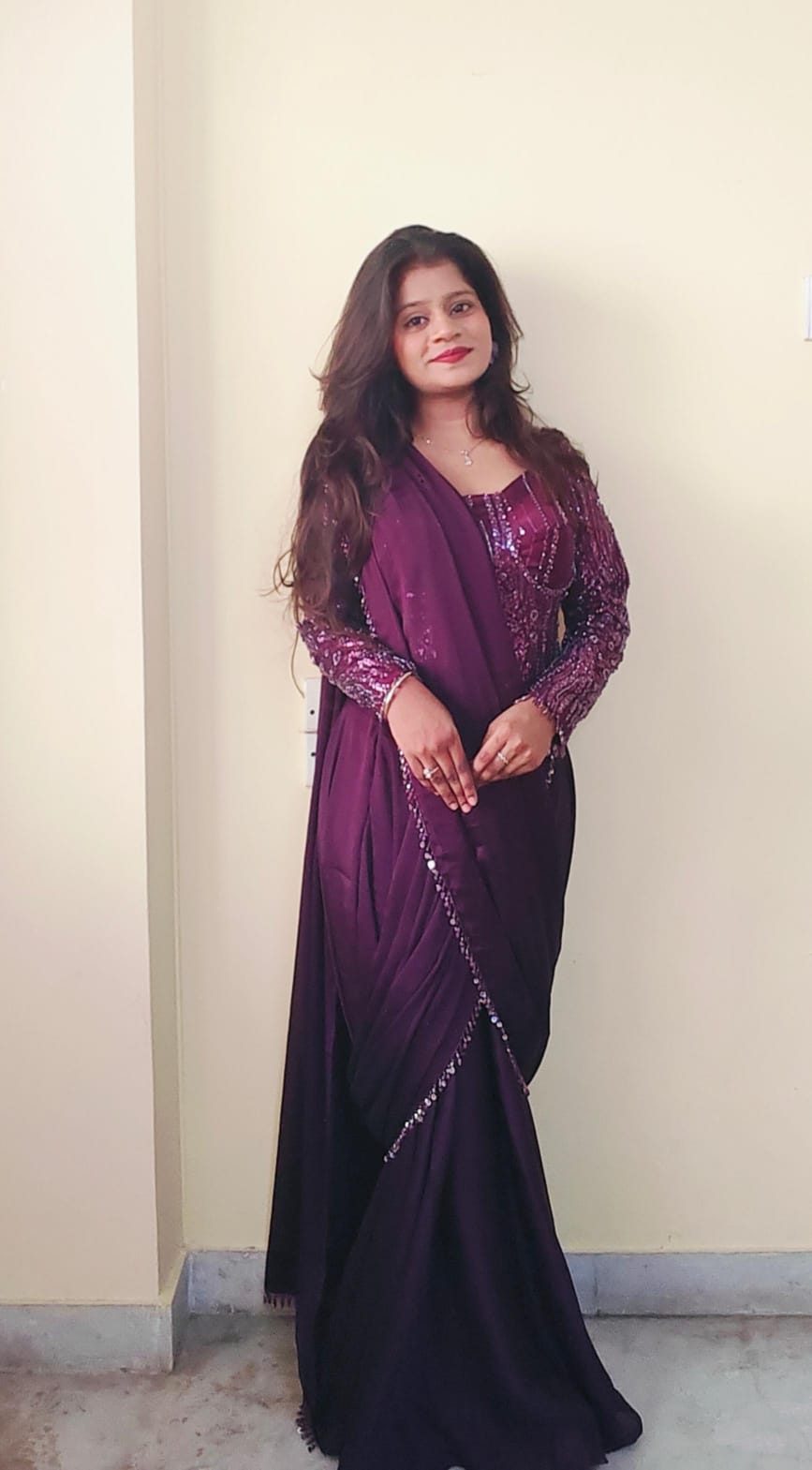 Purple Amour Draped Saree