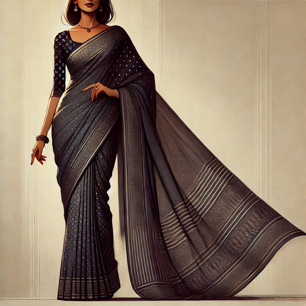 how to wear saree to look thin