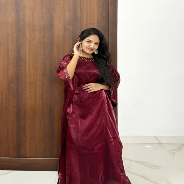 Zaria Kaftan – Royal Maroon